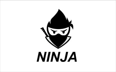 Ninja Moderen черный логотип Minimalis