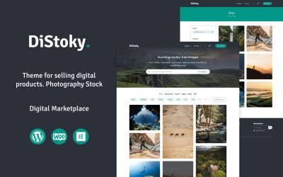 DiStocky - Tema de WooCommerce para fotos de archivo