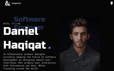 ElegantCV | Шаблон особистого резюме / резюме / портфоліо