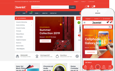 Javenist - Tema Multiuso WooCommerce Theme