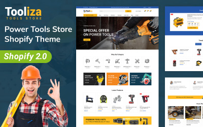 Tooliza - Auto, gereedschap en ijzerhandel Shopify 2.0 responsief thema