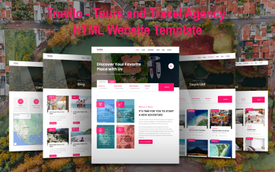 Travilo - HTML-websitesjabloon voor rondleidingen en reisbureaus