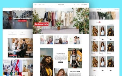 Fashion hub est un modèle de site Web de commerce électronique