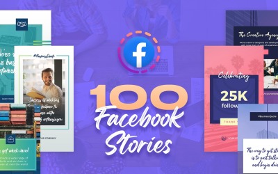 100 histoires Facebook - Histoires de médias sociaux