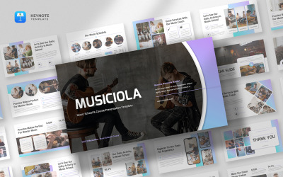 Musiciola - 音乐学校和课程主题演讲模板