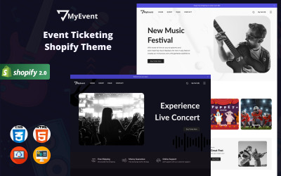 MyEvent – Shopify téma a jegyértékesítő webhelyhez