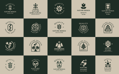 Paquete de logotipos de Quality Nature