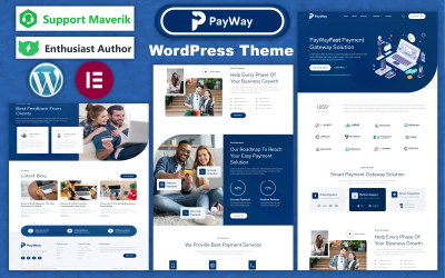 Payway - Payment Gateway &amp;amp; Fintech Elementor Template