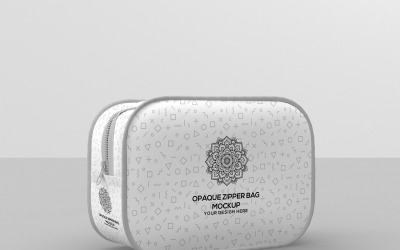 Borsa cosmetica - Mockup di borsa con cerniera opaca