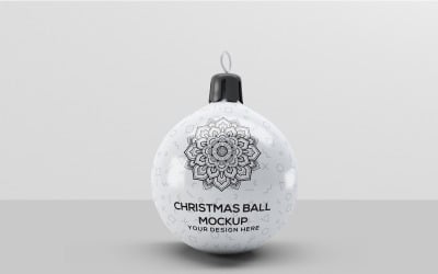 Christmas Ball - Christmas Ball Mockup