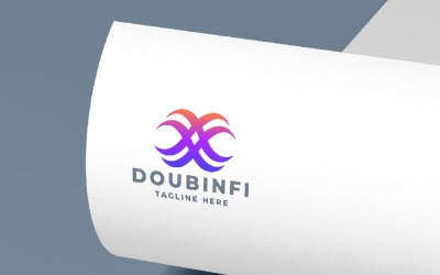 Modelo de Logotipo Double Infinity Pro