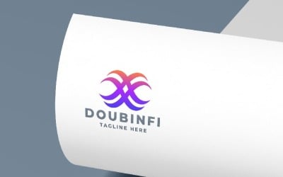 Plantilla de logotipo Double Infinity Pro