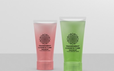 Прозрачный макет косметической трубки