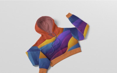 Bluza z kapturem - makieta dziewczęcej bluzy z kapturem
