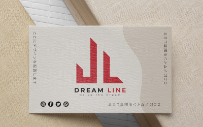 Design del logo del trasporto della linea dei sogni