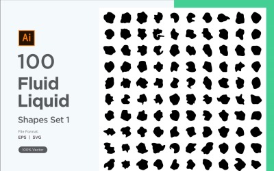 Fluid Liquid Shape V1 100 SET 1