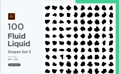 Fluid Liquid Shape V1 100 SET 5