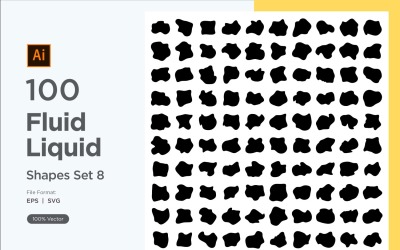 Fluid Liquid Shape V1 100 SET 8