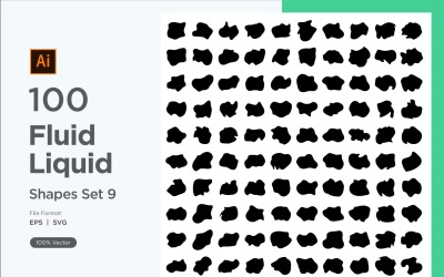 Fluid Liquid Shape V1 100 SET 9