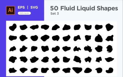 Fluid Liquid Shape V1 50 SET 3