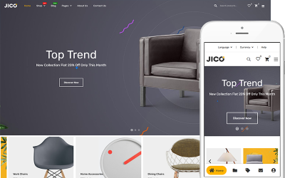 Jico - Möbeltema WooCommerce-tema