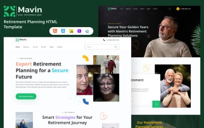 Mavin - HTML-mall för pensionsplanering
