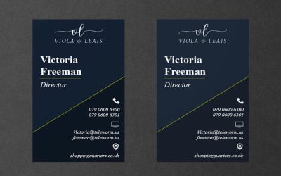 Corporate Business Card Design Template - Vector Corporate Identity Template