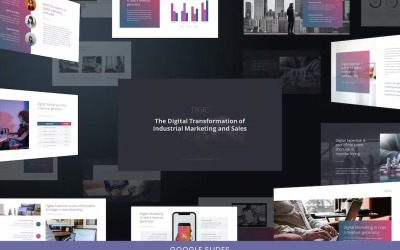 Digic – Google Slides-Vorlage für digitales Marketing