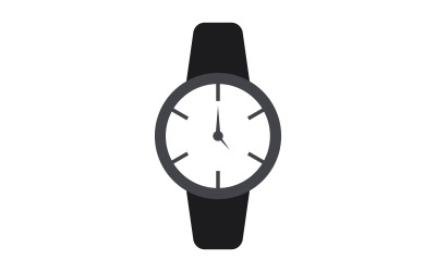 Wrist watch in vector on a background
