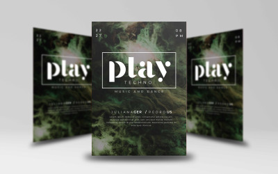 Шаблон музыкального и танцевального плаката