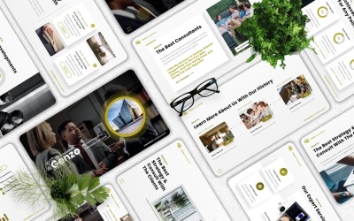 Genzo - Googleslide-sjablonen voor bedrijfsadvies