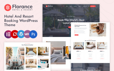 Florance - Бронирование отелей и курортов Elementor Wordpress Theme