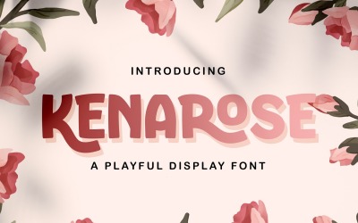 Kenarose - Játékos megjelenítő betűtípus