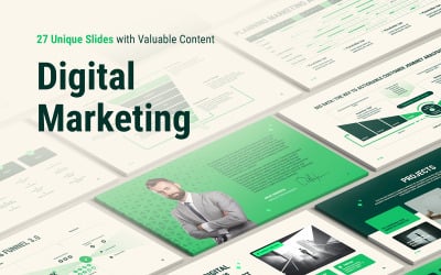 Planificación de marketing digital para PowerPoint