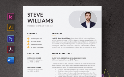 Elegant Resume / CV Template #329712 - TemplateMonster