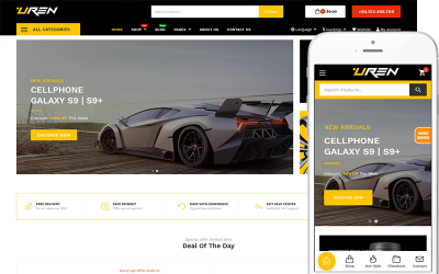 Uren - Auto Accessoires Winkel Thema WooCommerce Thema