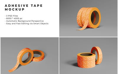 Adhesive Tape Mockup Template