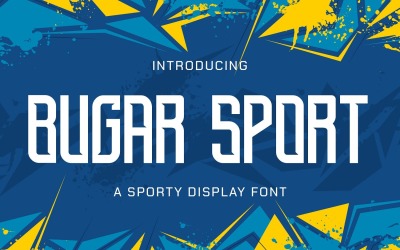 Bugar Sport — спортивный шрифт дисплея