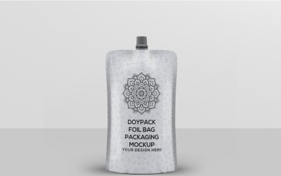 Doypack Folyo Çanta Ambalaj Mockup&amp;#39;ı