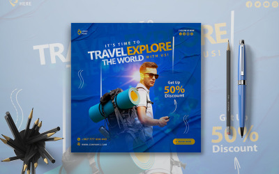 Flyer-Vorlage für Tourismus-Reisebüros – Sonstiges