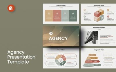 Modèle de présentation PowerPoint de l&amp;#39;agence