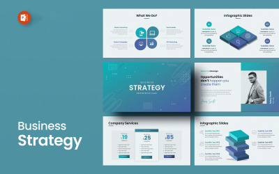 Modello di presentazione PowerPoint di strategia aziendale
