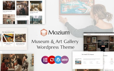 Mozium — motyw WordPress dla muzeum i galerii sztuki Elementor