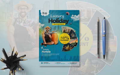 Шаблон листівки туристичного агентства – ще один шаблон