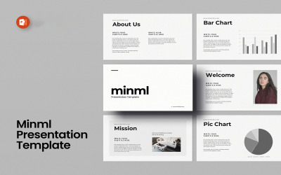 Шаблон презентации Minml Powerpoint
