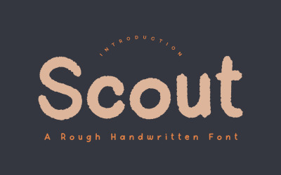 Scout - carattere scritto a mano grezzo
