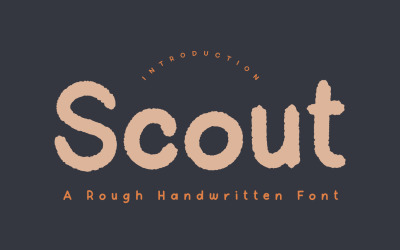 Scout - грубый рукописный шрифт