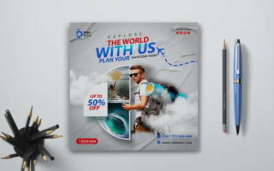Tourist Travel Agency Flyer Template-Another