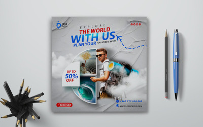 Туристичне туристичне агентство Flyer Template-Another