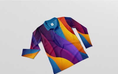 Langarm-Poloshirt-Modell für Mädchen